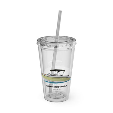 Sunsplash Tumbler with Straw, 16oz - The Artistic Pirates