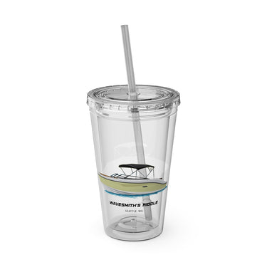 Sunsplash Tumbler with Straw, 16oz - The Artistic Pirates