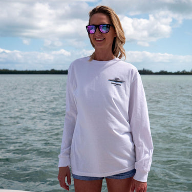 Women's Cotton Long Sleeve Custom Boat Shirts - The Artistic Pirates