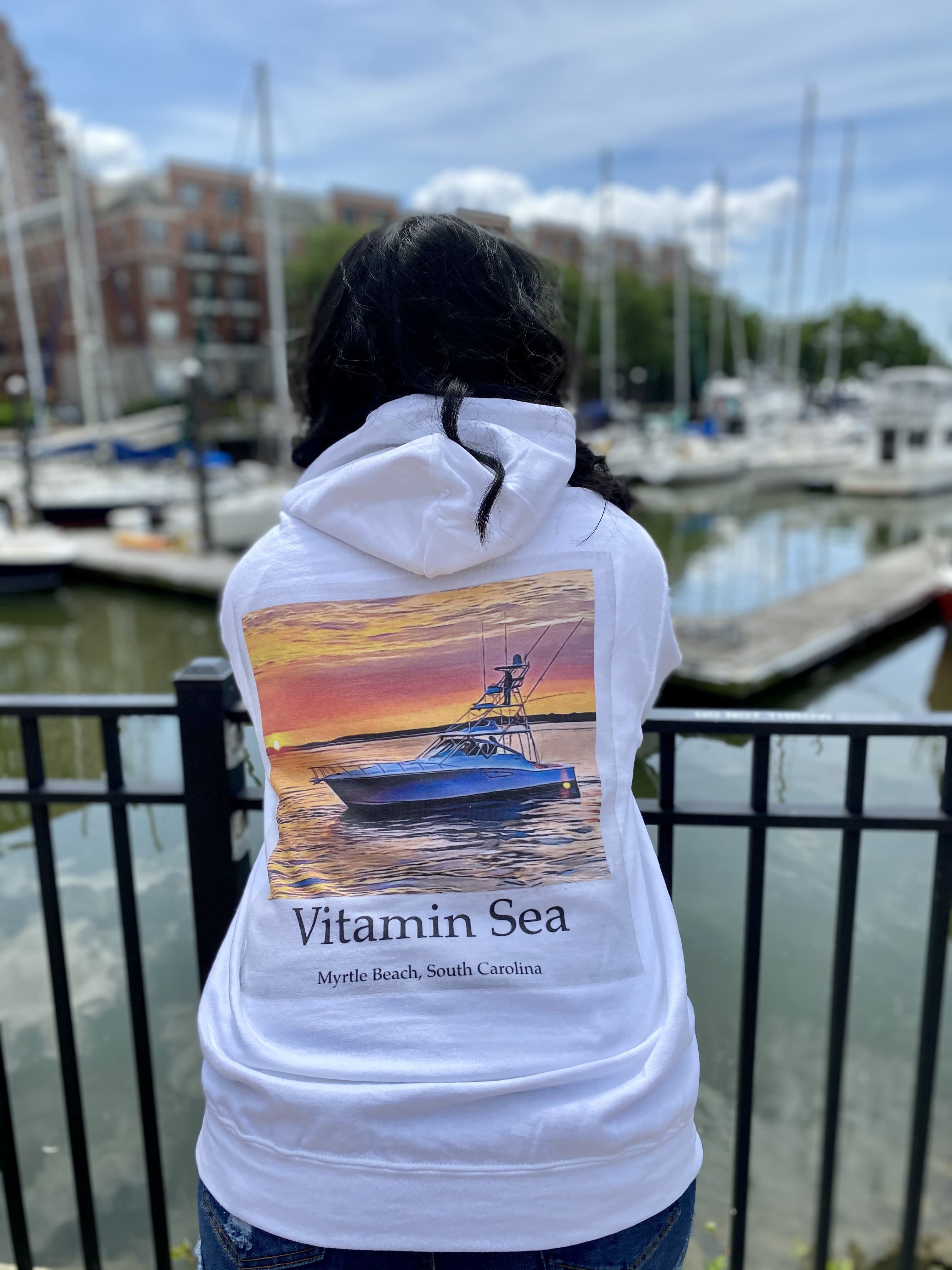 Heavy Blend Custom Boat Hoodie